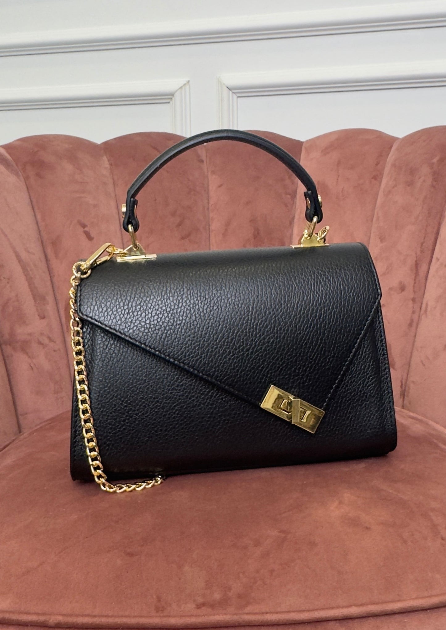 Bolso Macarón en negro
