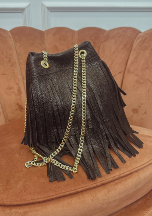 Bolso Boho Chic en Negro