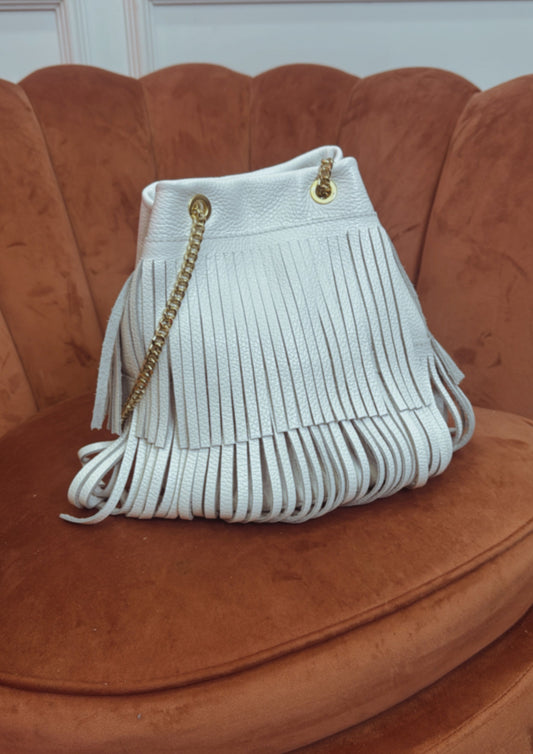Bolso Boho Chic en Blanco